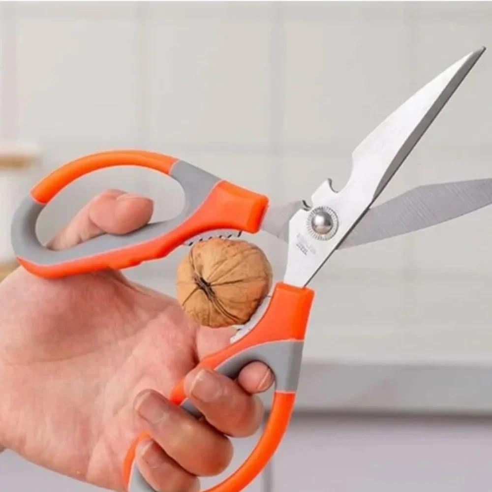 NWT Multifunctional Ultra Sharp Stainless Steel Kitchen Scissors!